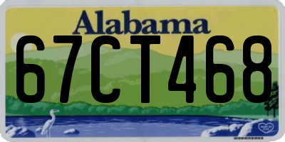 AL license plate 67CT468