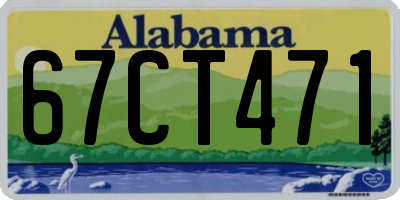 AL license plate 67CT471
