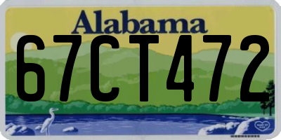 AL license plate 67CT472