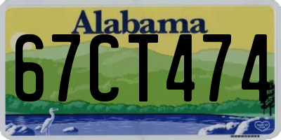 AL license plate 67CT474