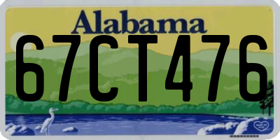 AL license plate 67CT476