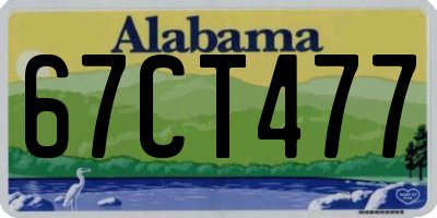 AL license plate 67CT477