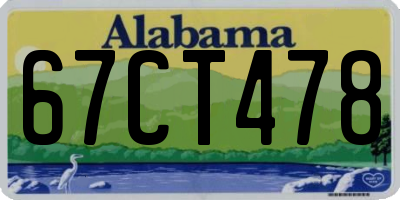 AL license plate 67CT478