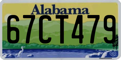 AL license plate 67CT479