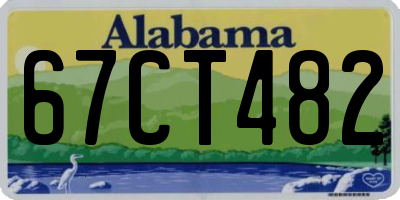 AL license plate 67CT482