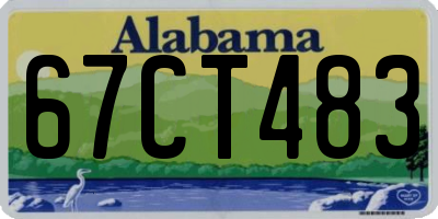 AL license plate 67CT483