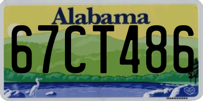 AL license plate 67CT486