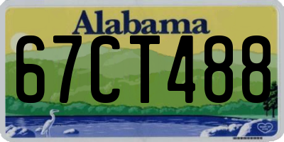 AL license plate 67CT488