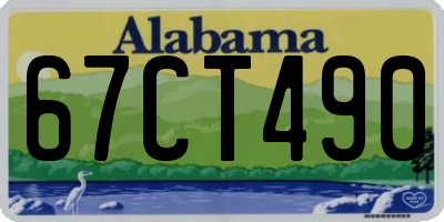 AL license plate 67CT490