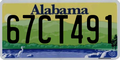 AL license plate 67CT491