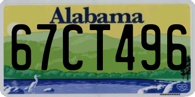 AL license plate 67CT496