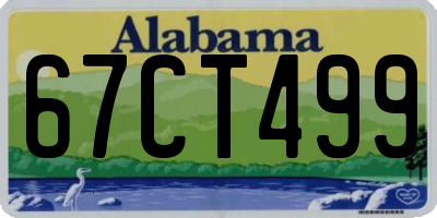 AL license plate 67CT499