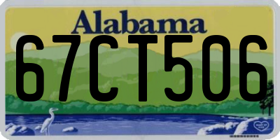 AL license plate 67CT506