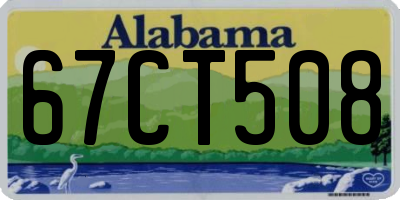 AL license plate 67CT508