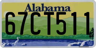 AL license plate 67CT511