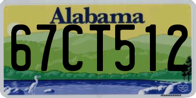 AL license plate 67CT512