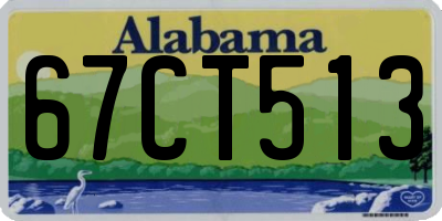 AL license plate 67CT513
