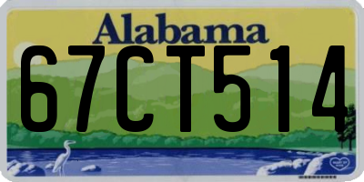 AL license plate 67CT514