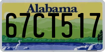 AL license plate 67CT517