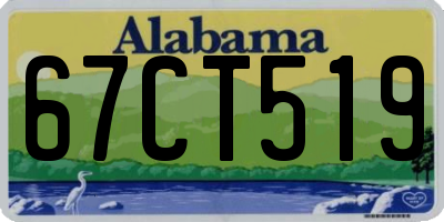 AL license plate 67CT519