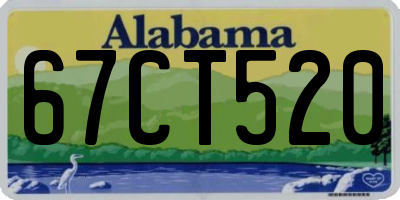 AL license plate 67CT520