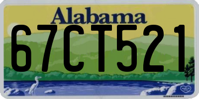 AL license plate 67CT521