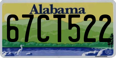 AL license plate 67CT522