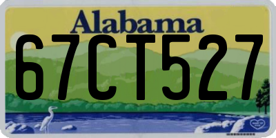 AL license plate 67CT527