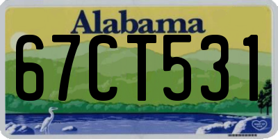 AL license plate 67CT531