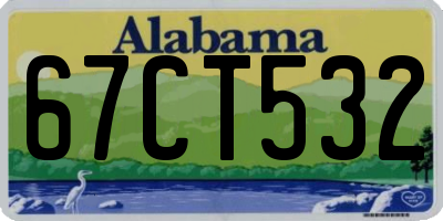 AL license plate 67CT532