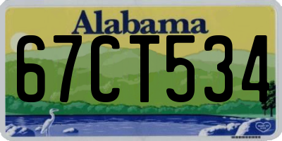 AL license plate 67CT534