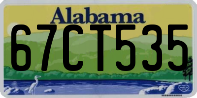 AL license plate 67CT535