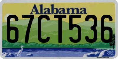 AL license plate 67CT536
