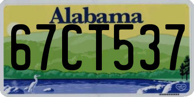 AL license plate 67CT537