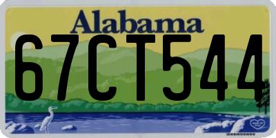 AL license plate 67CT544