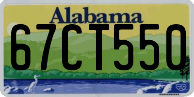 AL license plate 67CT550