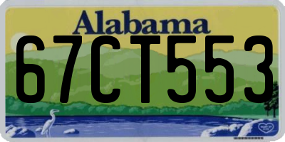 AL license plate 67CT553