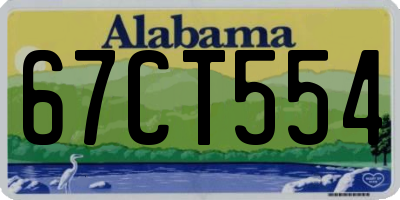 AL license plate 67CT554