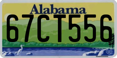 AL license plate 67CT556