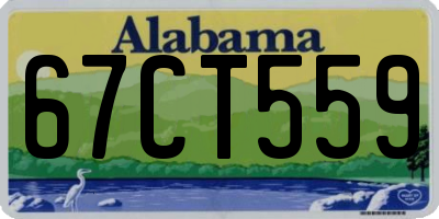 AL license plate 67CT559