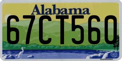 AL license plate 67CT560