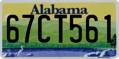 AL license plate 67CT561