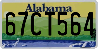 AL license plate 67CT564