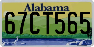 AL license plate 67CT565