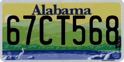 AL license plate 67CT568