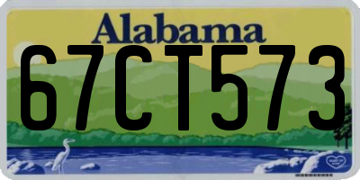 AL license plate 67CT573