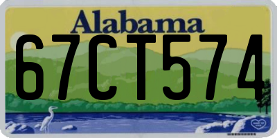 AL license plate 67CT574