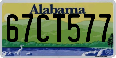 AL license plate 67CT577