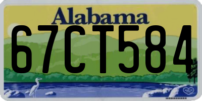 AL license plate 67CT584