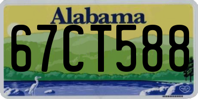 AL license plate 67CT588